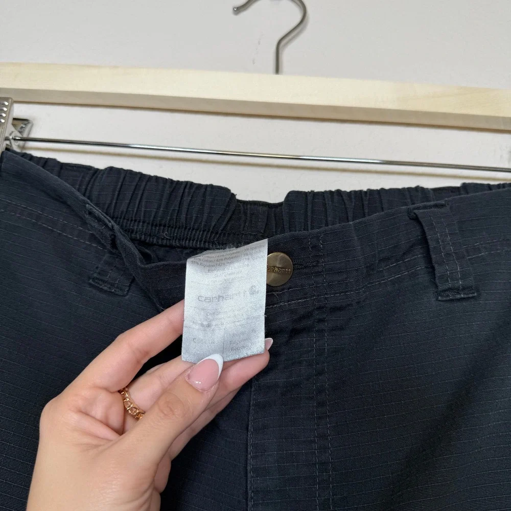 Womens Black Cargo Pants - Classic Utility Style - Picture 5 of 5